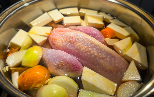 hühnerbrühe / hühnerbouillon