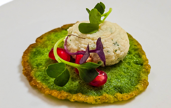 blinis mit forellenmousse