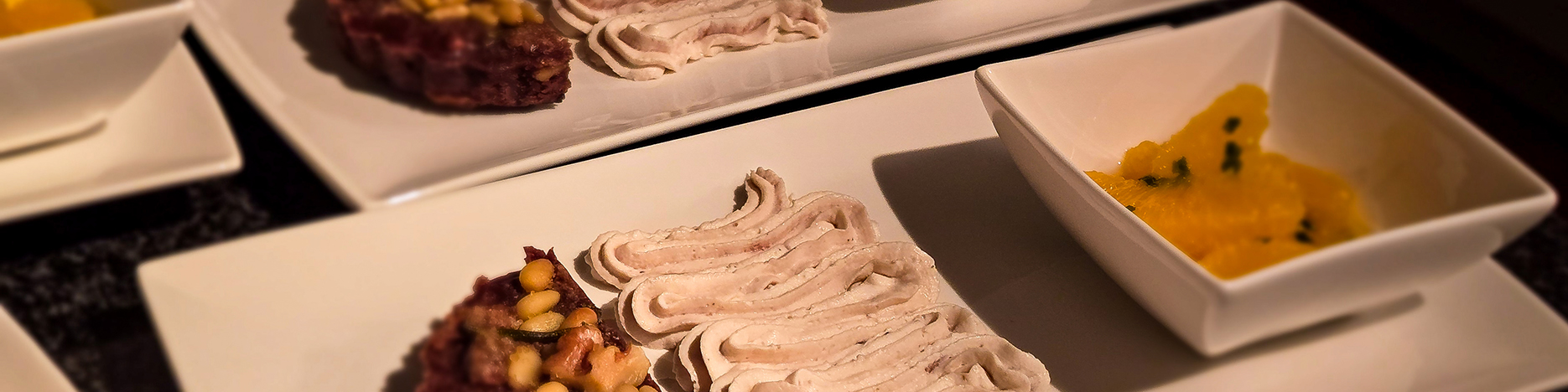 Castagnaccio, Crema di ricotta e castagne, Insalata d'arance