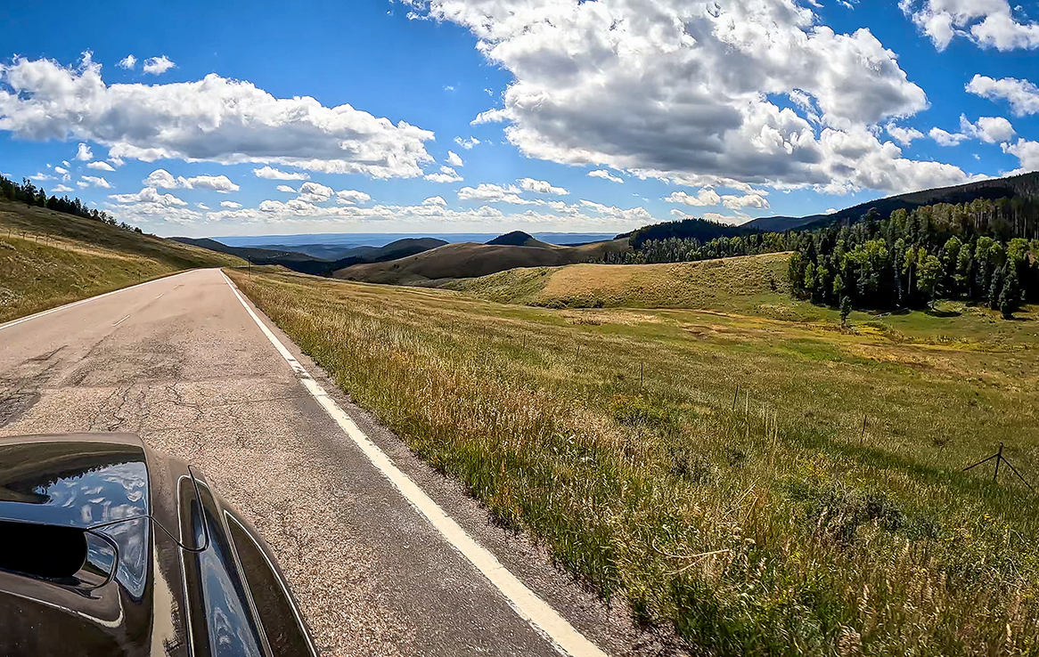 on the road