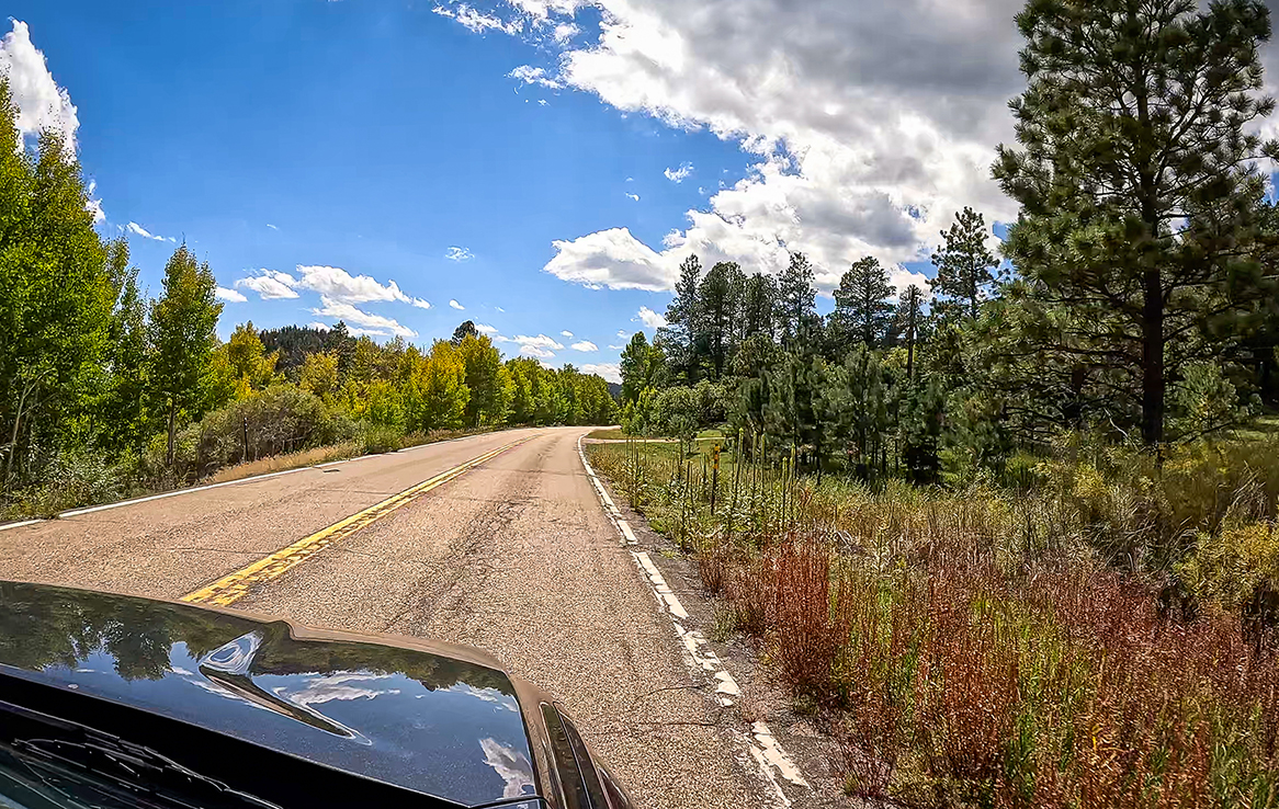 on the road