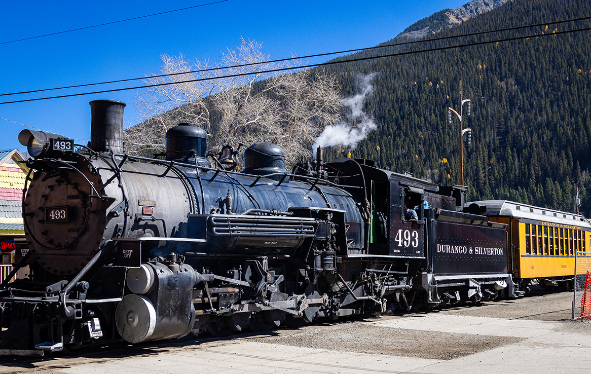 Ankunft des Silverton Steam Train