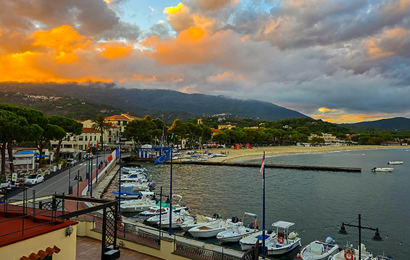 Blick von unserem Balkon