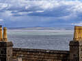 Zinnen des Duart Castle mit Blick über den Sound of Mull