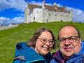 Selfie bei starkem Wind vor dem Duart Castle